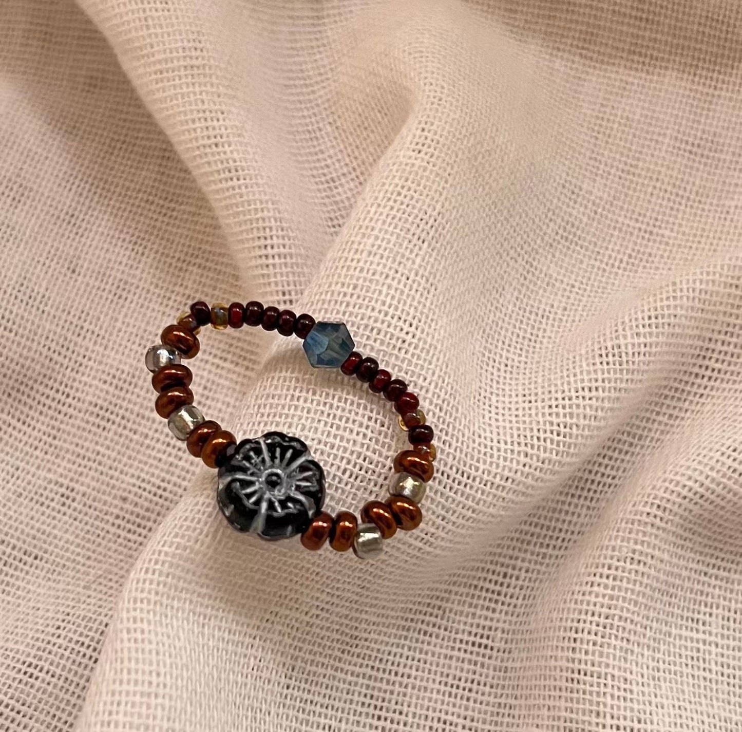Edition Adult Antique Glaze Golden Brown Ring