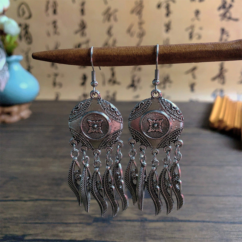 Yunnan Minority Female Retro Temperament Nostalgic Earrings