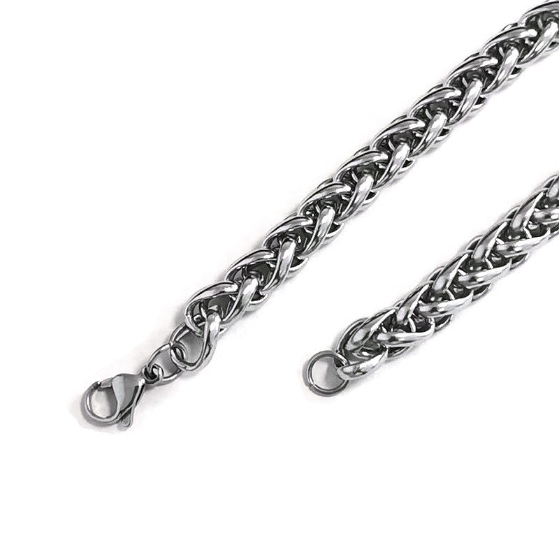 Men's Flower Basket Clavicle Chain Fashion Titanium Hip Hop Personality Necklaces