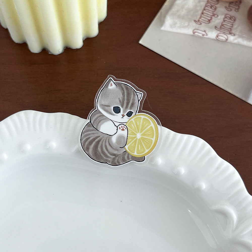 Brooch Kitten Cute Cartoon Pin Acrylic Brooches
