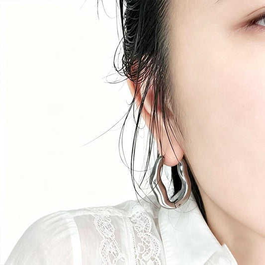 Irregular Geometric Ear Fashionable Cold Style Simple Earrings