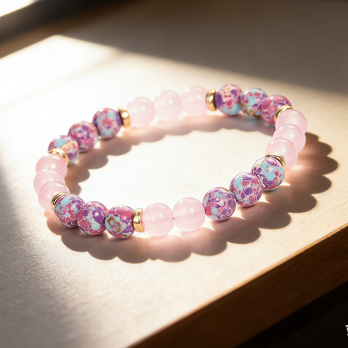 Women's & Men's Emperor Stone Powder Crystal Fashion Natural Bracelet