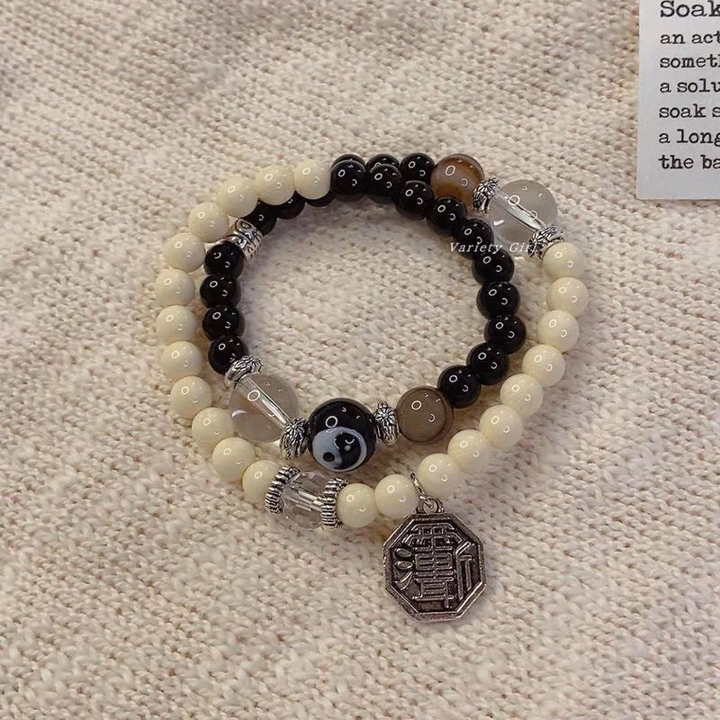 Three Circles Lucky Bag Beaded Female Bracelets