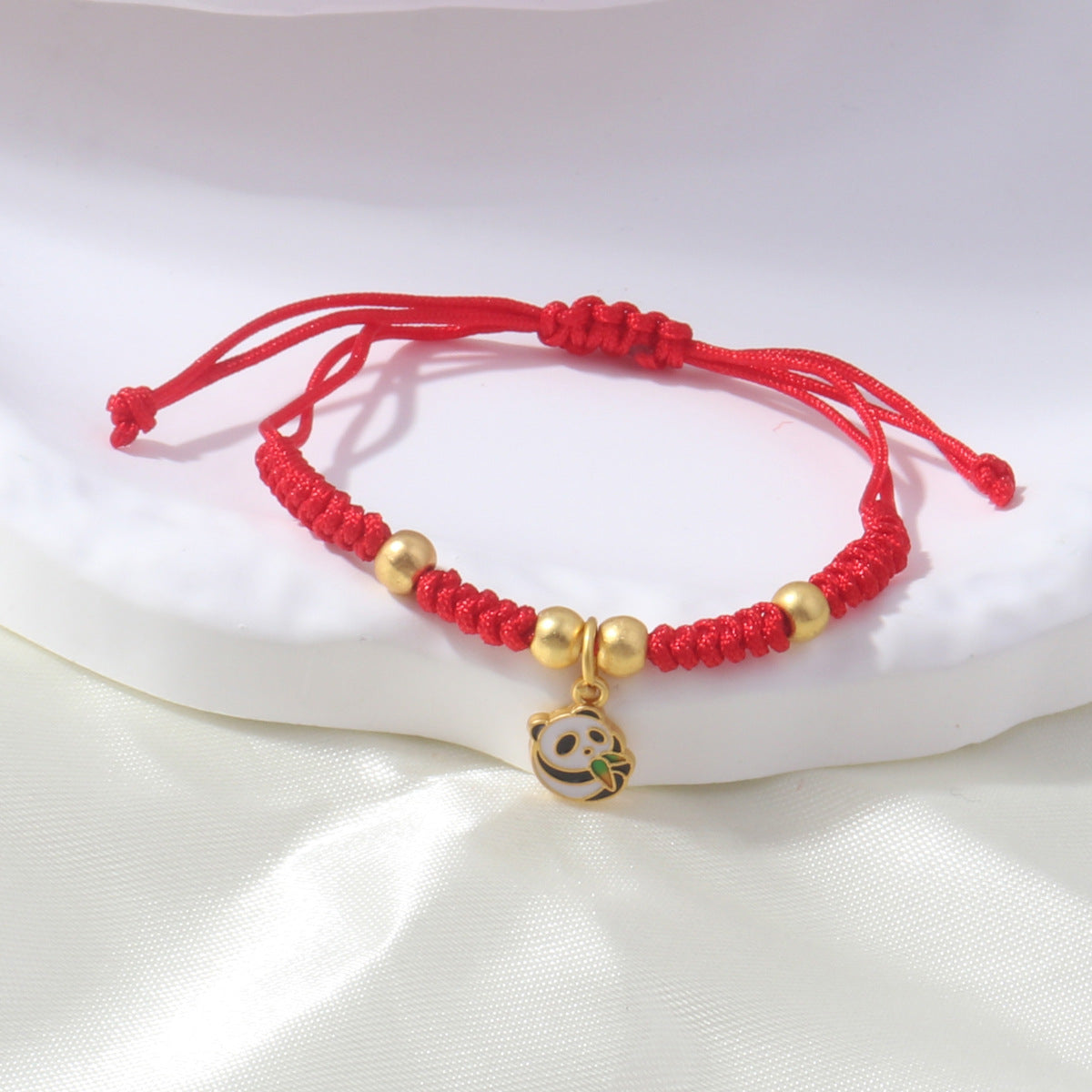 Braided Red Rope Auspicious Language Butterfly Fortune Cat Safe Joy Bracelets