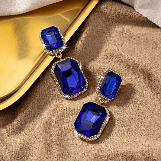 Retro Fashion Geometry Pattern Personality For Earrings