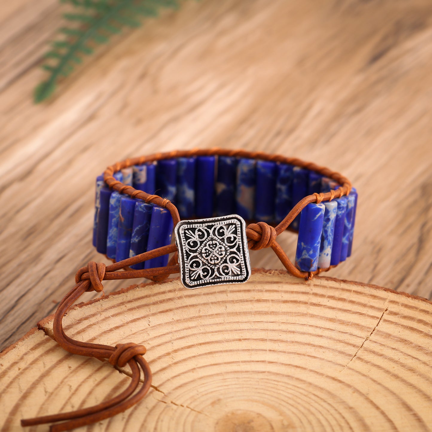 Imitation Handmade Woven Leather String Bohemian Bracelet