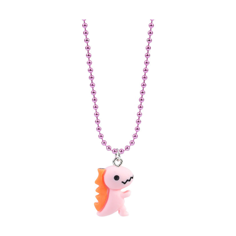 Children's Trendy Dinosaur Cartoon Doll Ornament Necklaces