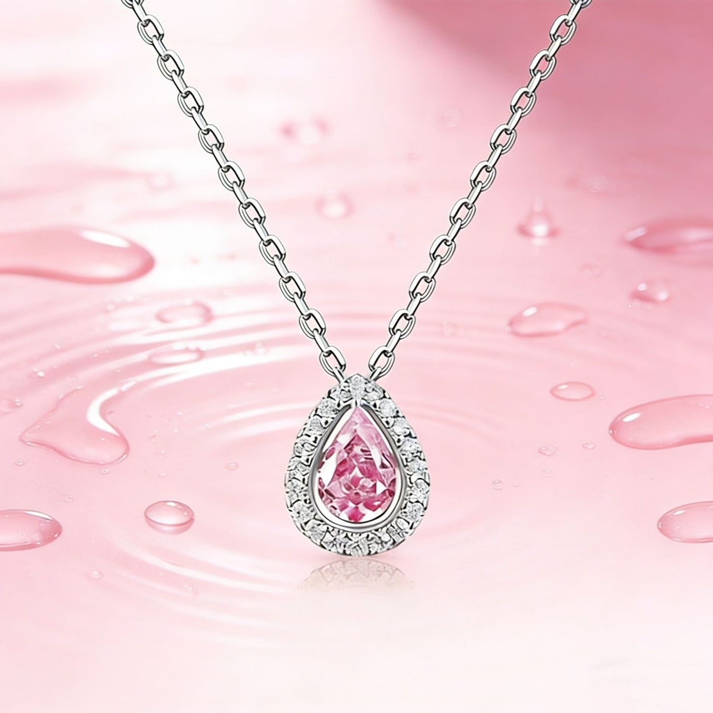 Women's High Quality Vacuum Sier Plated Color Retention Blue Crystal Water Jewelry Set