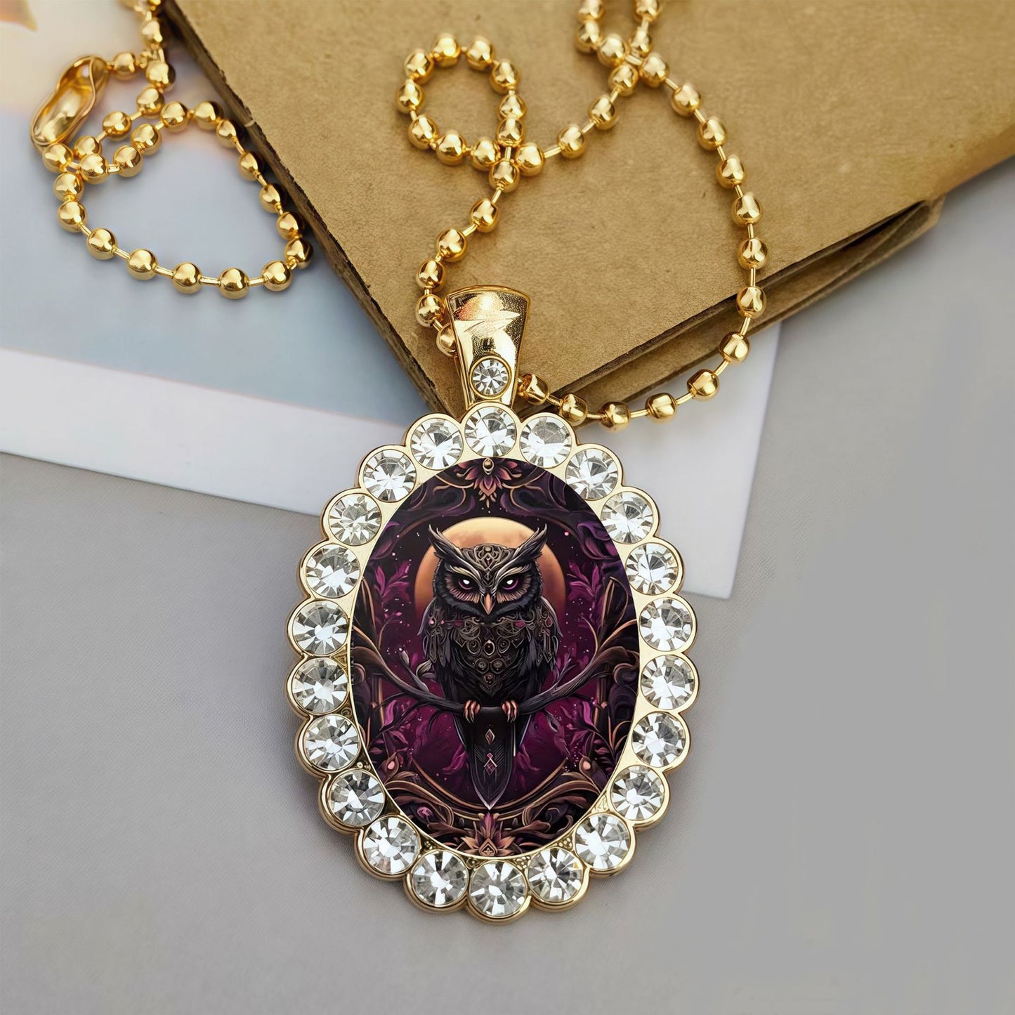 Night Chic Floral Oval Fashionable All Necklaces