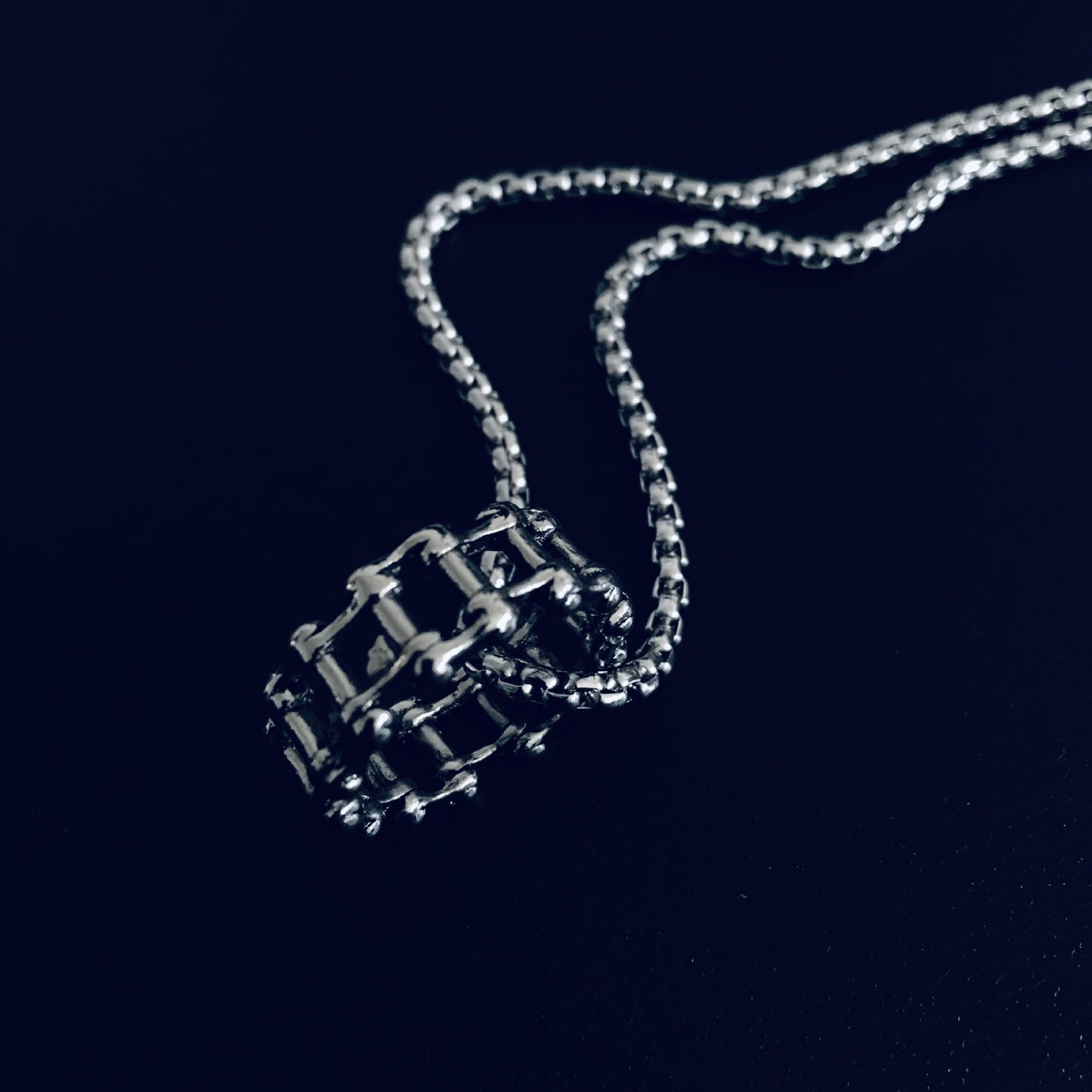 Men's Square Pearl Hip Hop Sweater Chain Niche Pendants