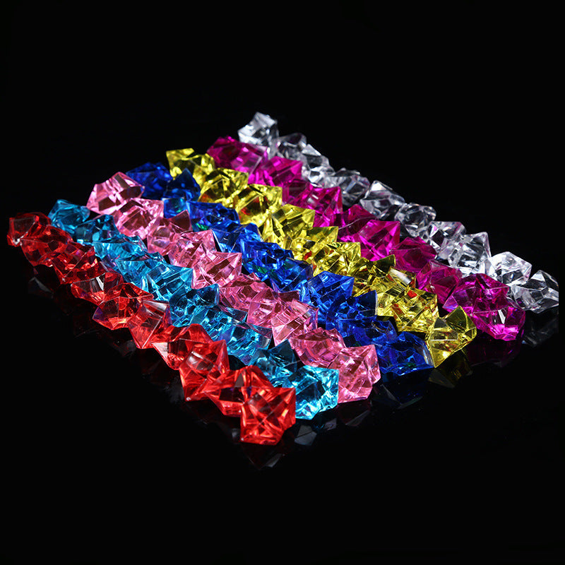 Ornamental Stone Simulation Ice Cube Crystal Crushing Plastic Jewelry Accessories