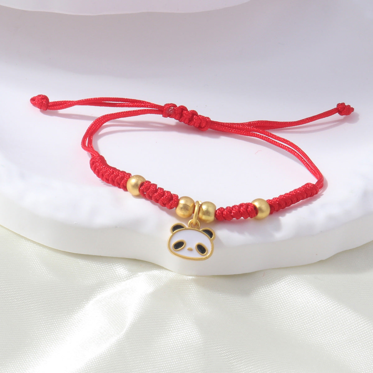 Braided Red Rope Auspicious Language Butterfly Fortune Cat Safe Joy Bracelets