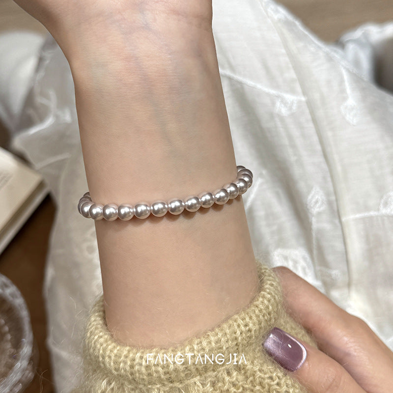 Sterling Sier Twin Light Luxury High-grade Bracelets