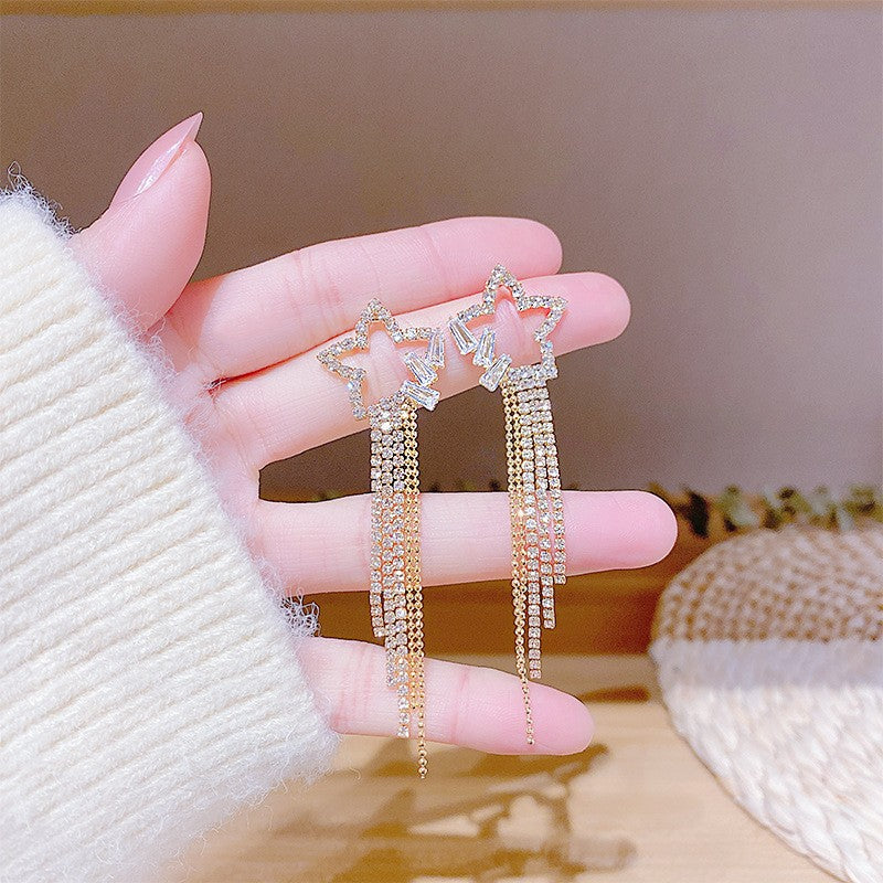 Needle Korean Style Light Luxury Exaggerated Geometric Earrings