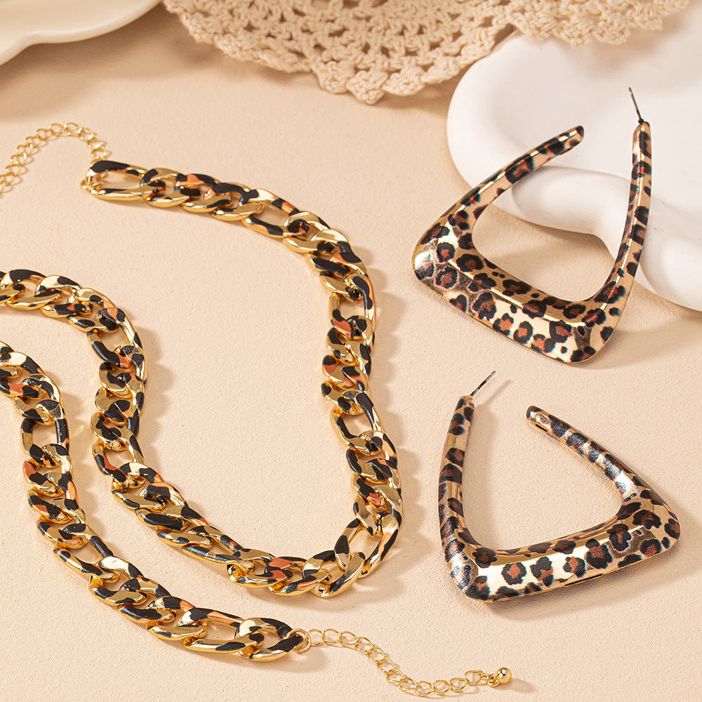 Geometric Trend Triangle Retro Sexy Minimalist Fashion Jewelry Set