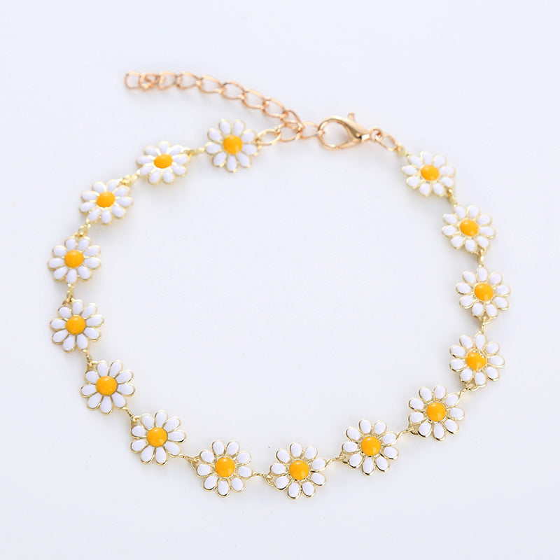 Fashion Little Daisy Clavicle Female Sweet Boho Earrings