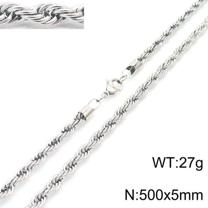 Women's & Men's Thick Thin Clavicle Chain Accessories Rock Necklaces