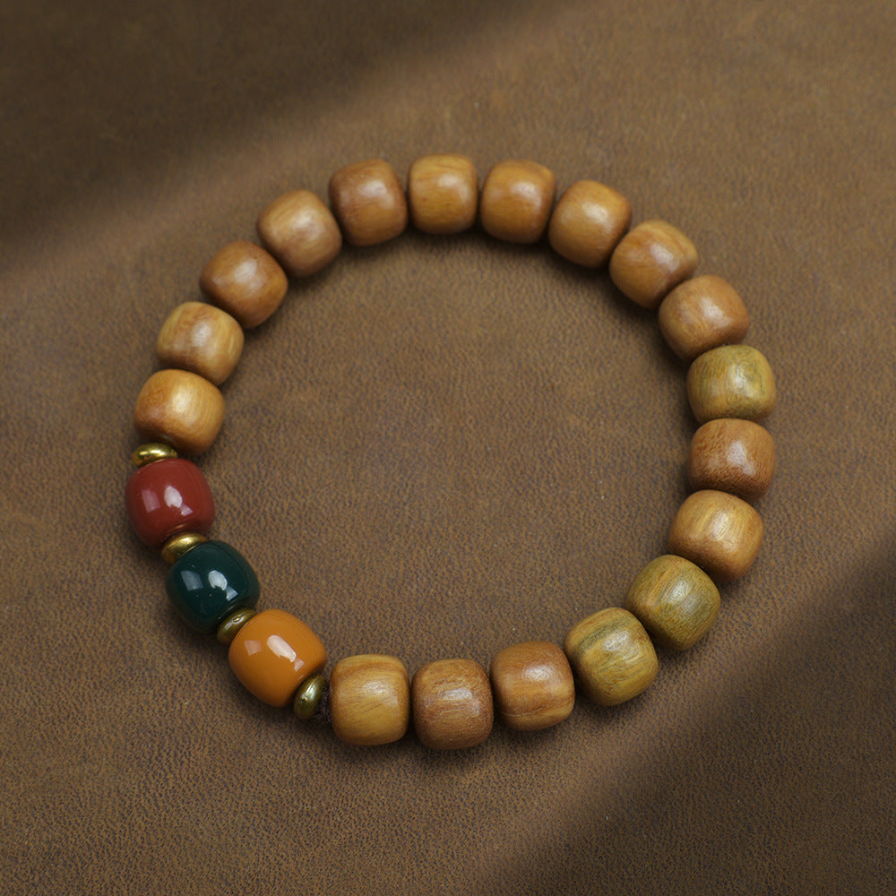Women's & Men's Blackwood Bamboo Beads Wooden Cultural Artifact Bracelets