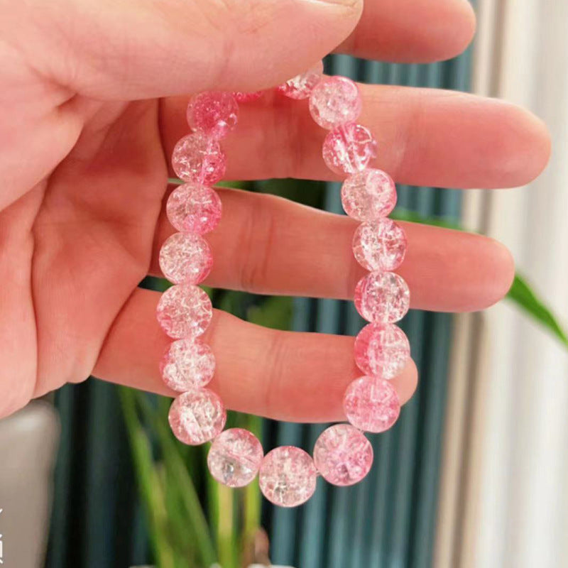 Glass Chipping Beads Gradient Color Micro Bead Bracelet