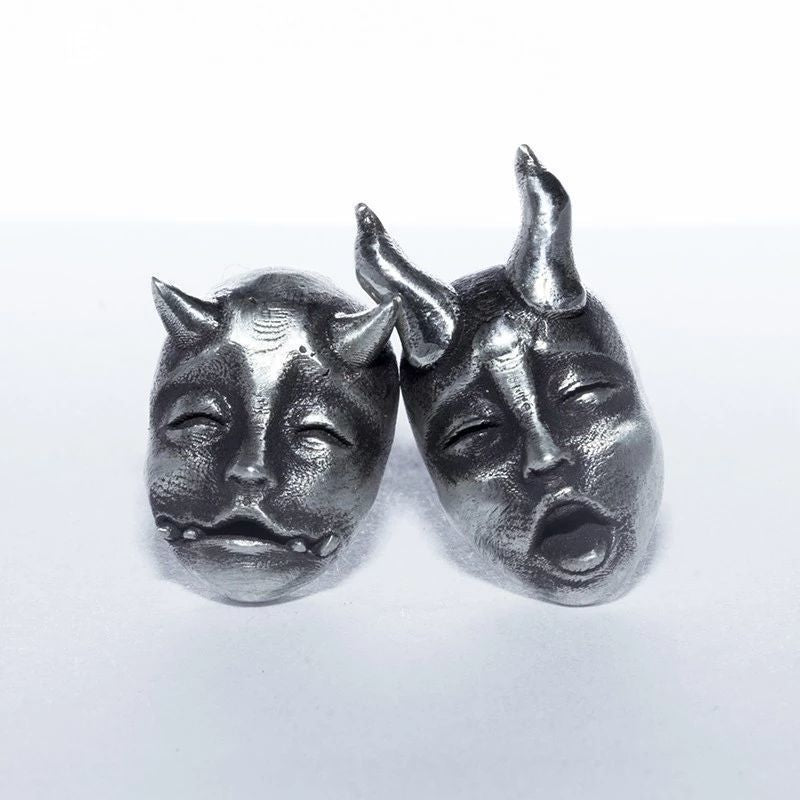 Women's & Men's Dark Asymmetric Devil Trendy Cool Nightclub Bar Earrings