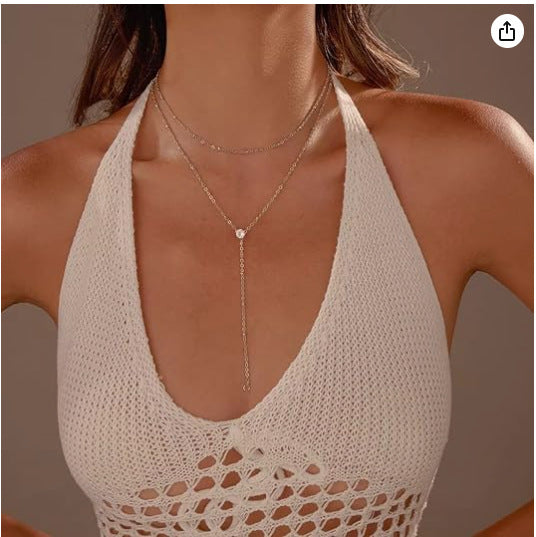 Fashion Bohemian Line Unique Design Light Necklace