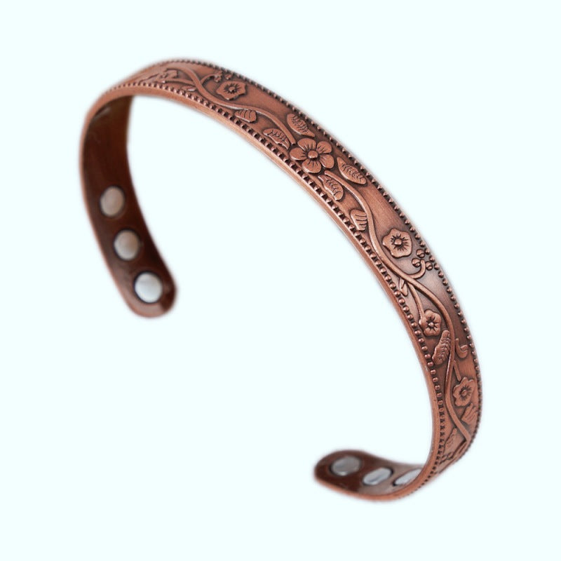 Women's & Men's Blossom Magnet Vintage Flower Adjustable Antique Bracelets