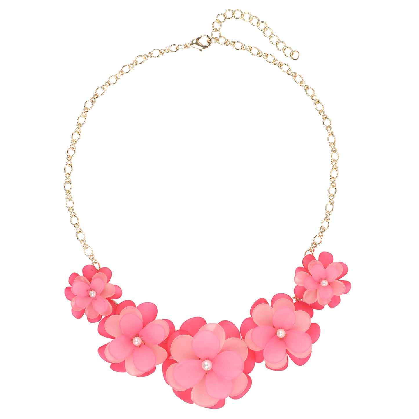 Platinum Card Fashion Personality Acrylic Five Flower Choker Pendants