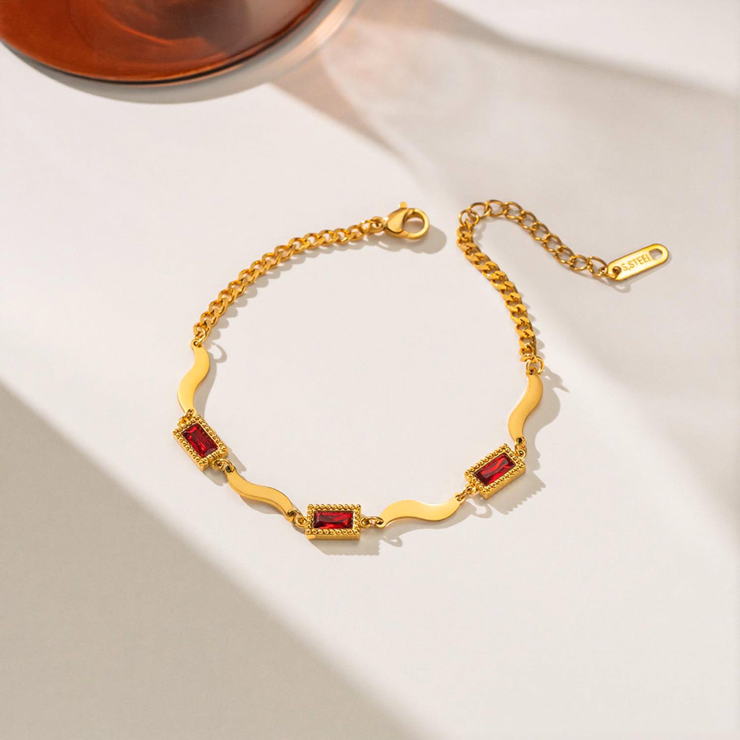Commodity Color Dopamine Titanium Steel Female Gold Bracelets