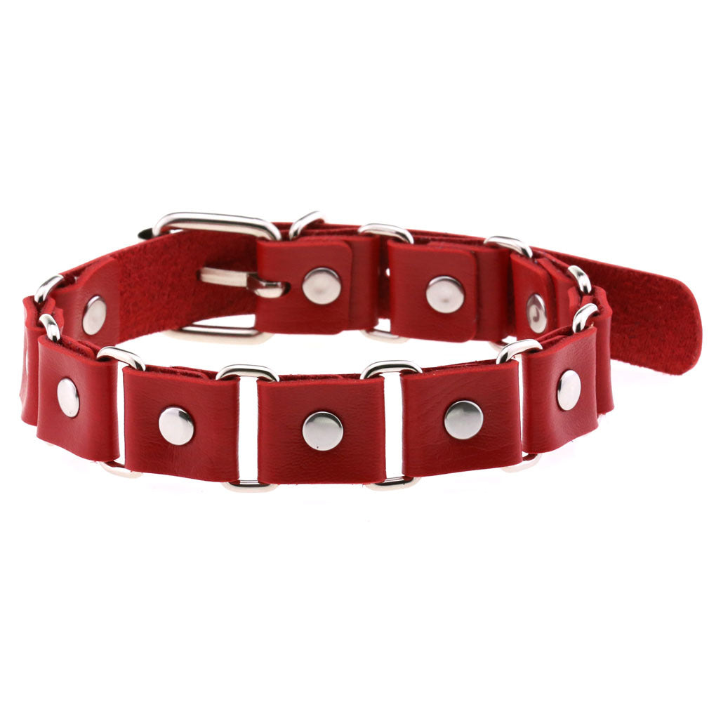 Punk Gothic Elegant Stitching Neckband Simple Personality Buckle Necklaces