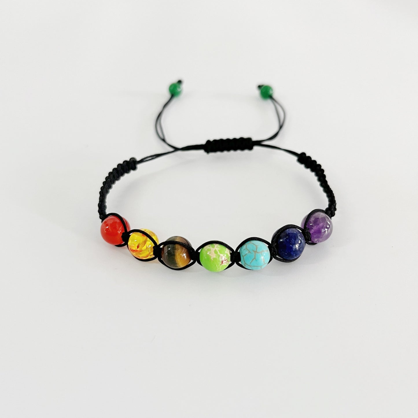 Women's & Men's Colorful Volcanic Rock Woven String Beads Crafts Bracelet