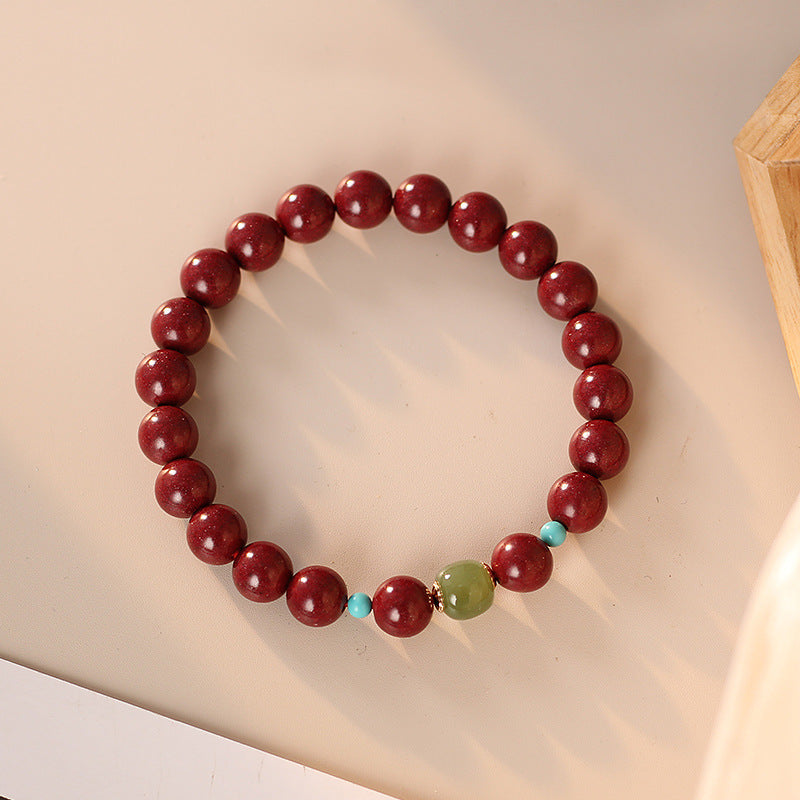 Cinnabar Jade Rabbit Rat Dragon Horse Bracelets
