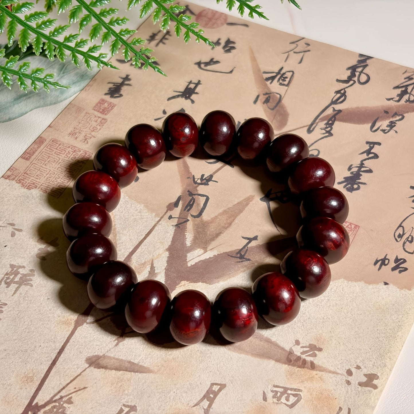 Green Sandalwood Rosewood Abacus Beads National Style Bracelets