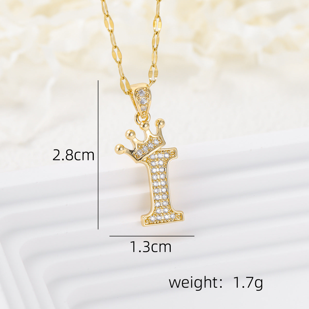 Casual Crown Letters Diamond Fashionable Female Necklace
