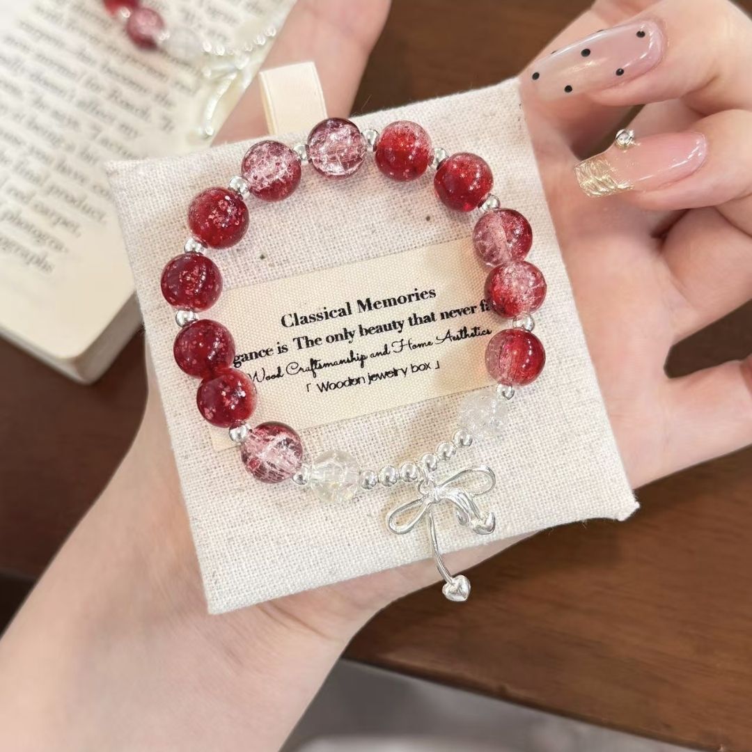 Floral Sweet Beauty Niche Glaze Gift Good-looking Bracelet