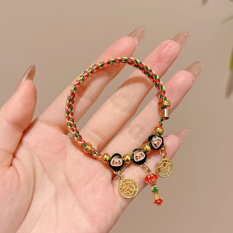 Dragon Boat Festival Colorful Rope Hand Woven Line Holiday Gift Bracelets