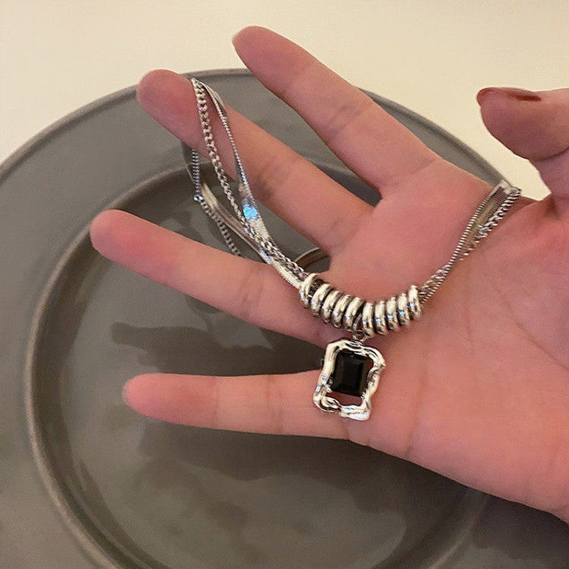 Women's Snake Bones Chain Simple Personalized Elegant Zircon Necklaces