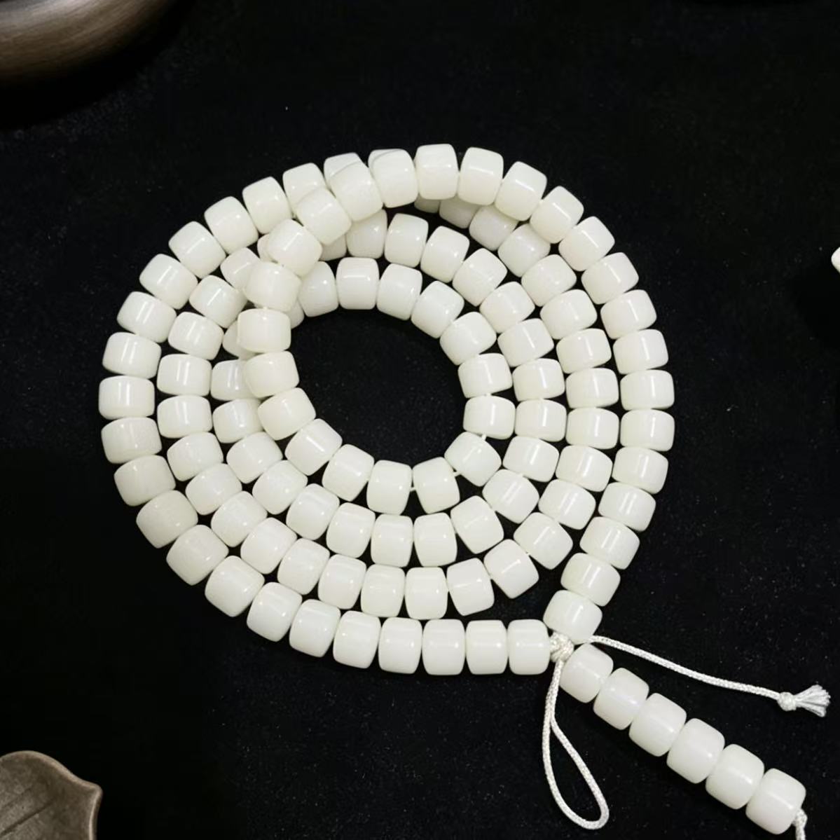 Pcs Apple Round Barrel Beads Straight Cut Seed Crafts Buddha Bracelet