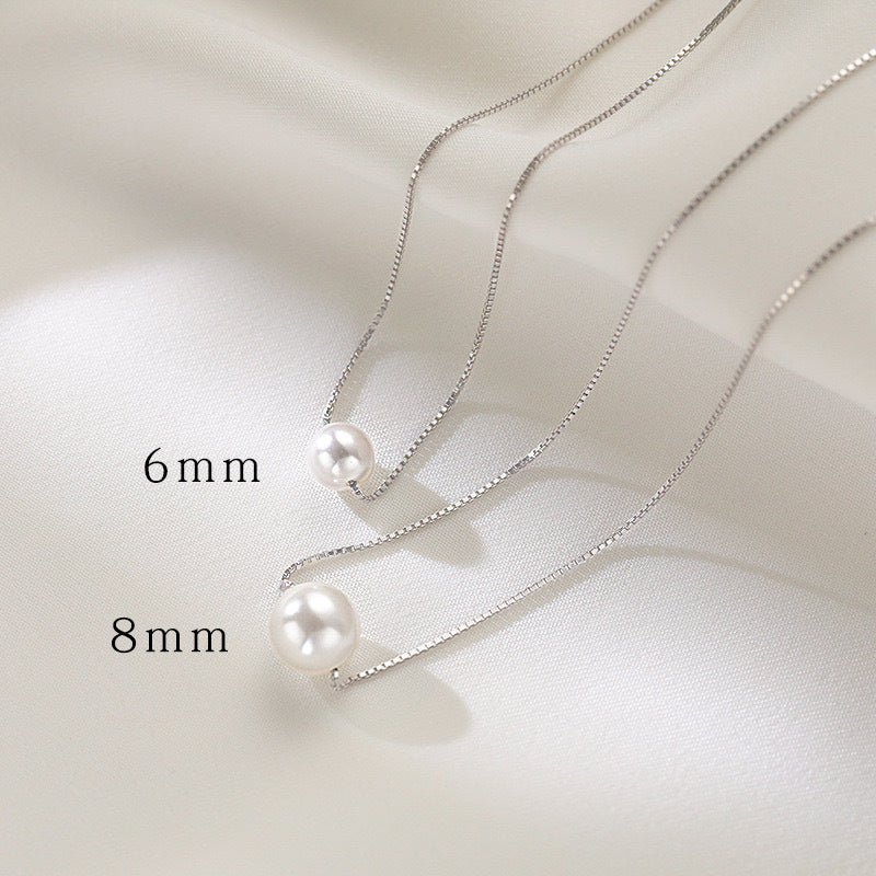 Women's High-grade Pearl Design French Clothing Imitation Clavicle Necklaces