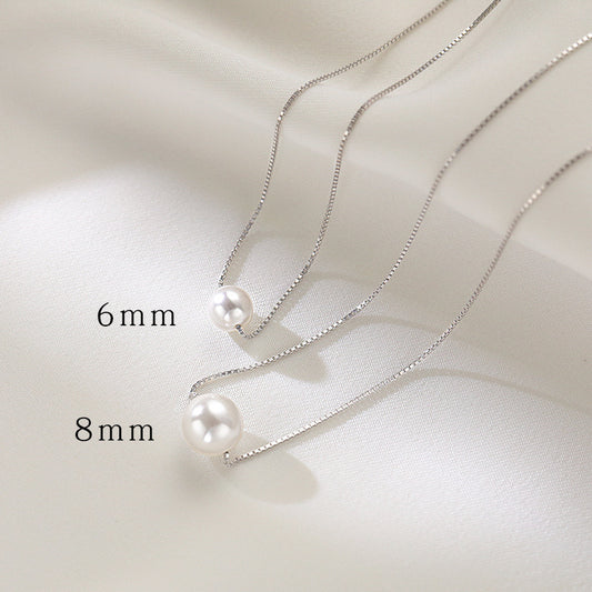 Women's High-grade Pearl Design French Clothing Imitation Clavicle Necklaces