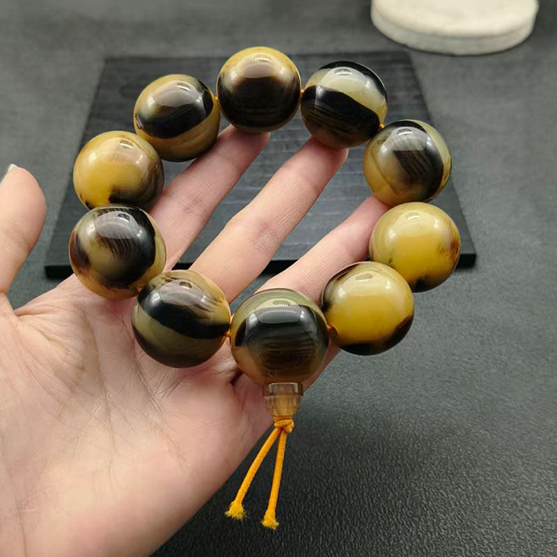 Imitation Horn Round Beads Abacus With Pendants