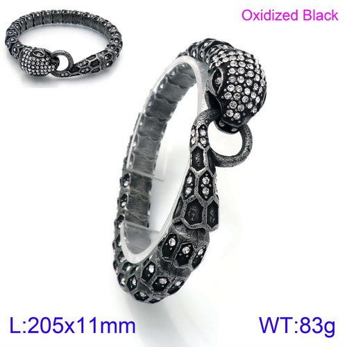 Men's Stainless Steel Snake Fashion Trend Creative Personality Bracelet