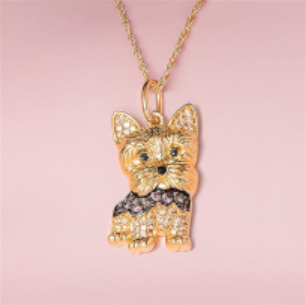 Cute Yorkshire Terrier Exquisite Zinc Alloy Die Casting Pendants