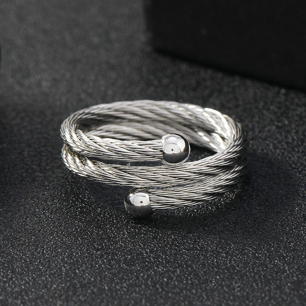 Stainless Steel Cable Ornament Female Opening Rings