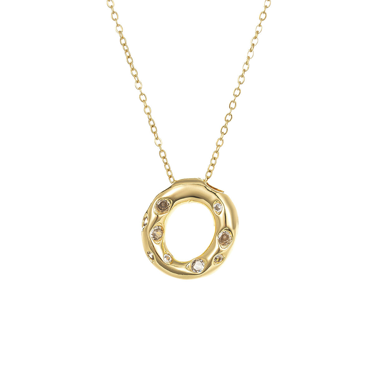 Female Glossy Balloon Bubble Cute Chubby English Letters Temperament Clavicle Necklace