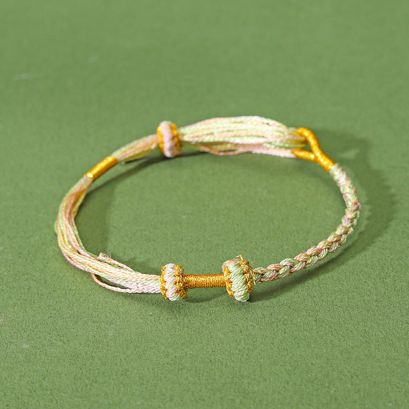 Festival Beads Threading Wear Gold Lucky Bracelets