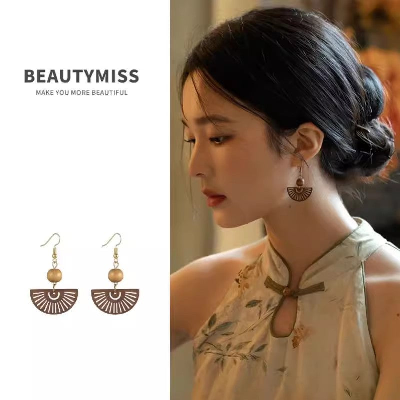 Advanced Chinese Style Retro National Eardrops Design Ear Earrings