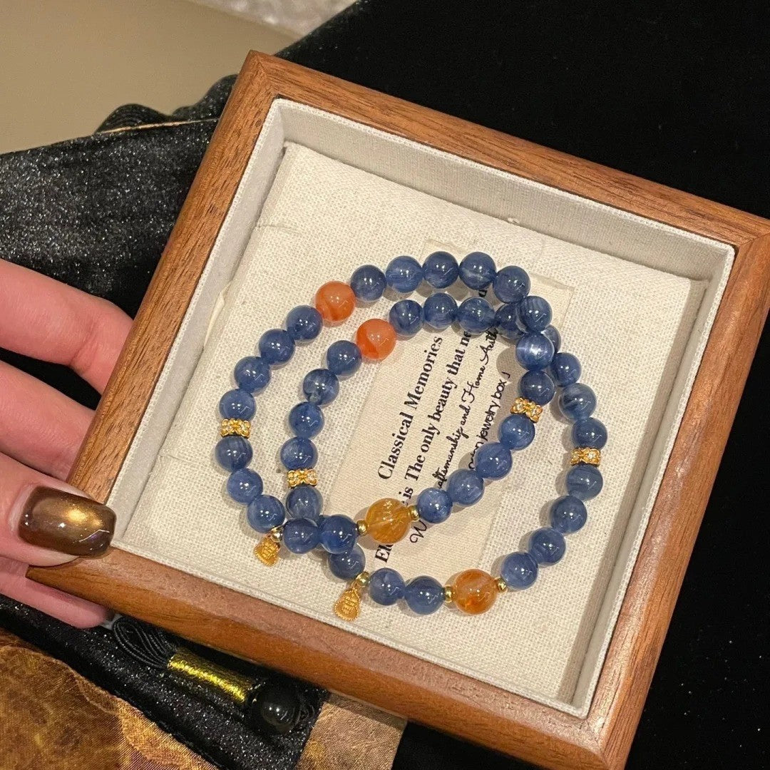 South Red Handmade Beaded Light Luxury Minority Female Fashion Bracelet