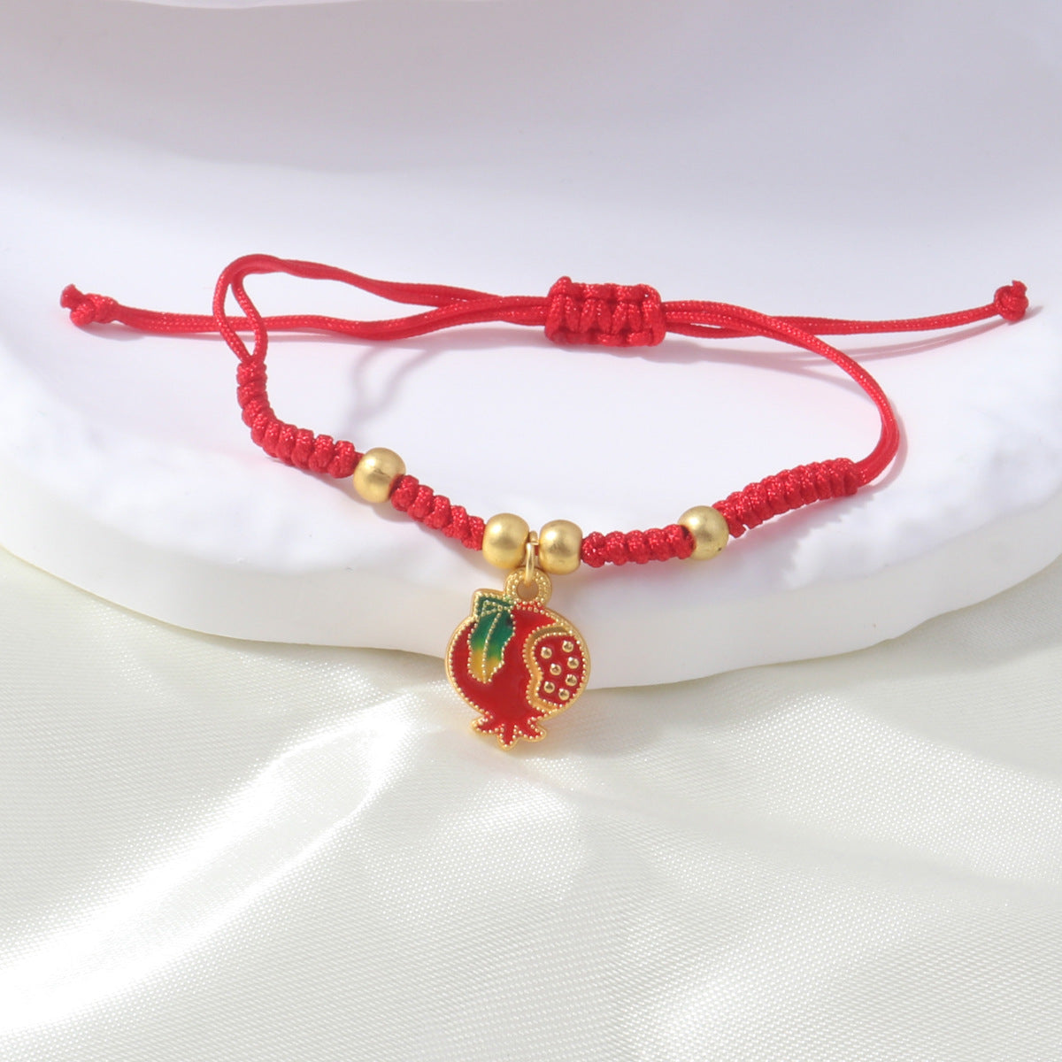 Braided Red Rope Auspicious Language Butterfly Fortune Cat Safe Joy Bracelets
