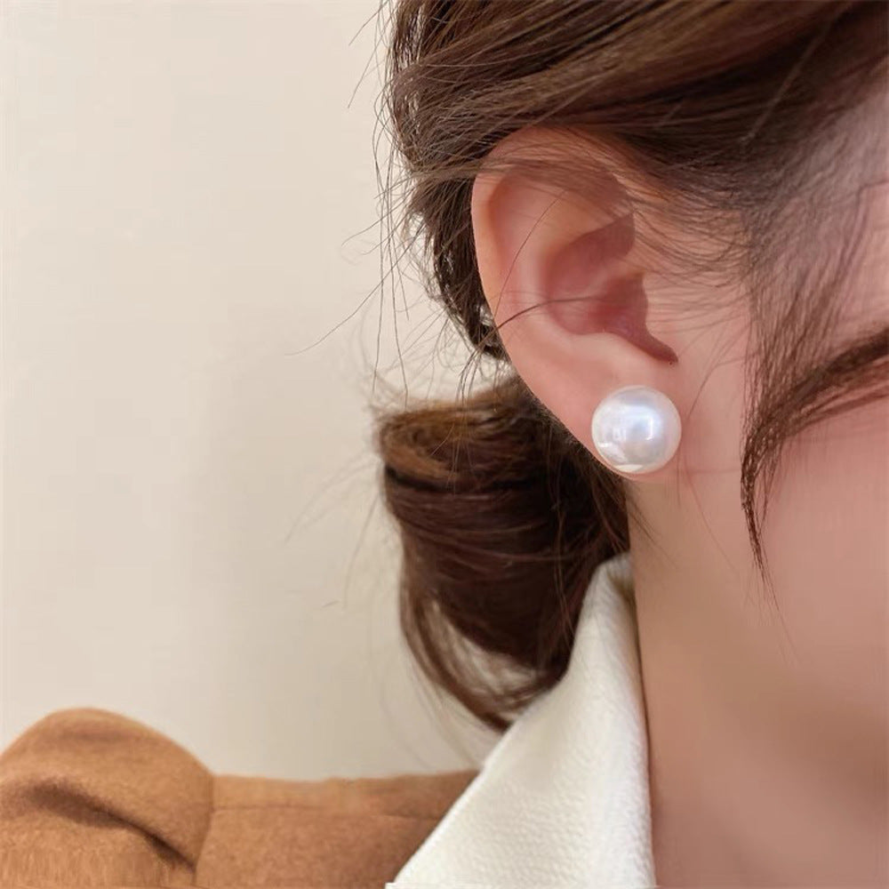 Women's Retro Steamed Bread Pearl For Niche Design Advanced Earrings