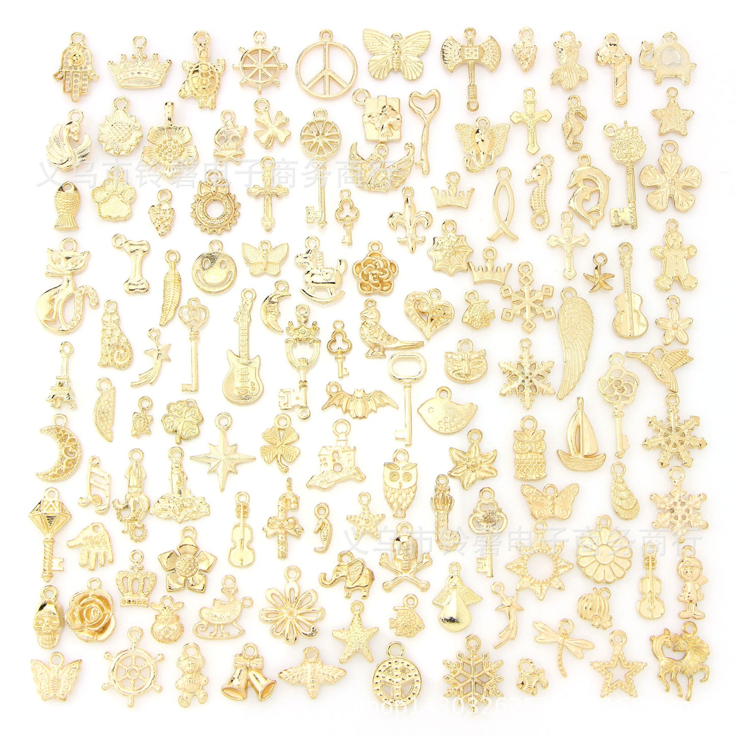 Attractive Slouchy Dripping Gold Hair Mobile Jewelry Accessories